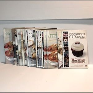 Lot of Pampered Chef Seasons Best Cookbooks. A few are the same.